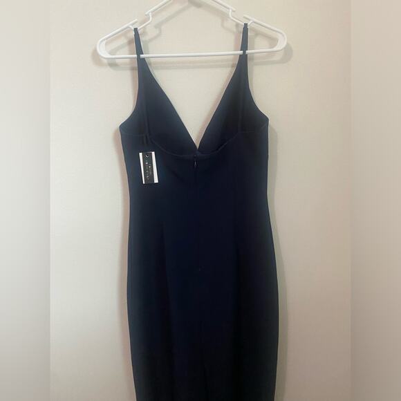 NWT Milly Midi Dress in Navy Size 2 - Picture 4 of 8